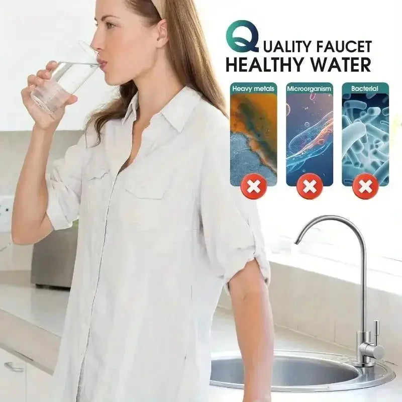 Simples Market 304 stainless steel kitchen filtered faucet, single cold water purifier tap