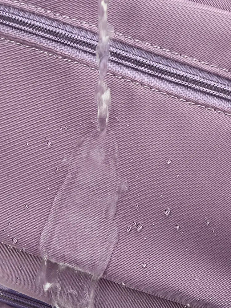 UNIXINU carry-on travel duffle bag, purple nylon, waterproof, large capacity