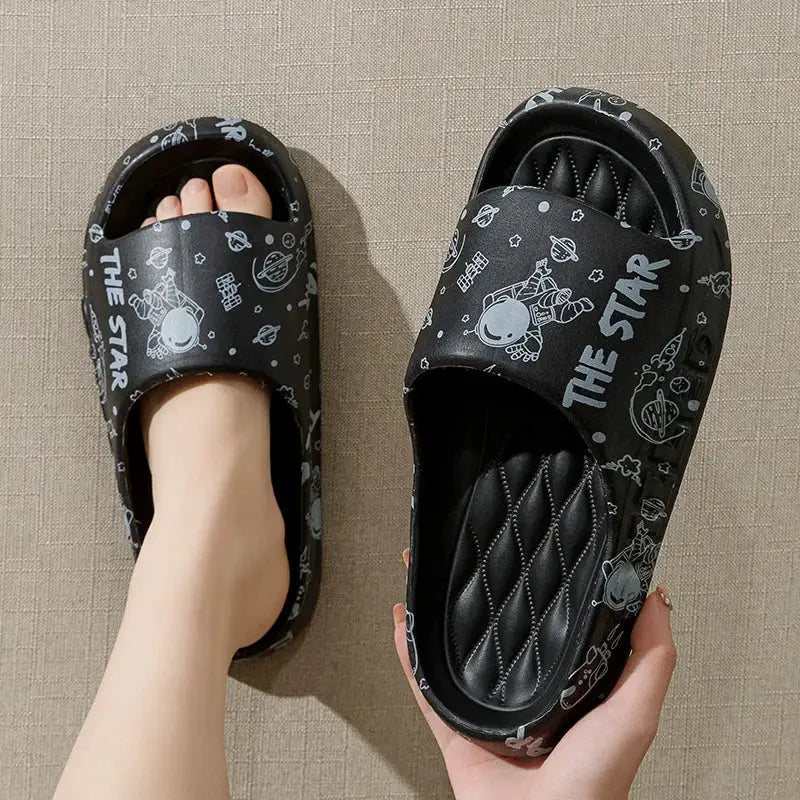 Unisex EVA Slippers Non Slip Indoor Outdoor Summer Footwear With Thick Platform Comfort