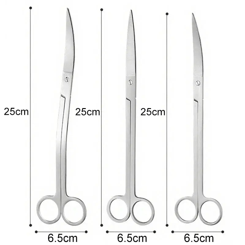 Stainless Steel Aquarium Scissors And Tweezers Set For Plant Tank Maintenance And Fish Tank Cleaning