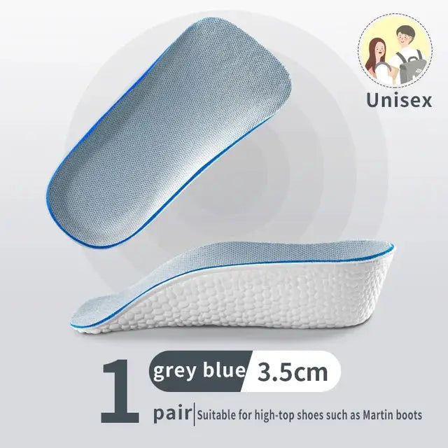 Height Increasing Insoles For Men And Women With Arch Support And Discreet Elastic Lift 1.5 2.5 3.5 cm