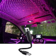 LED Starry Sky Lamp 5V USB Powered Galaxy Projector for Car Interior and Room Ceiling Decor
