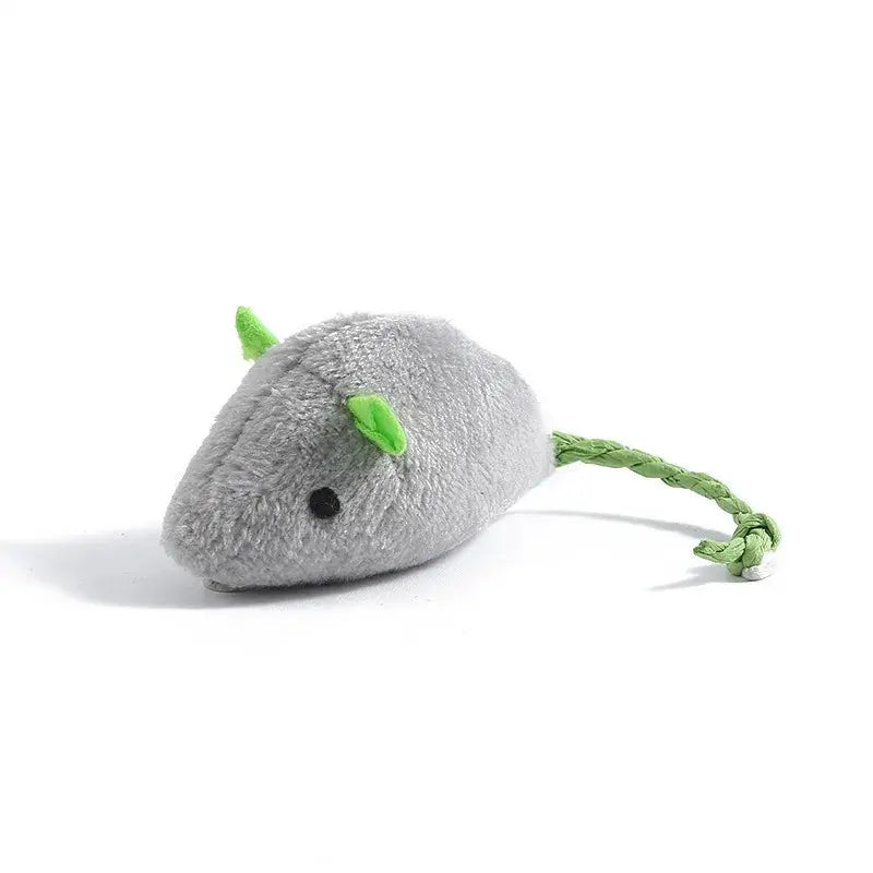 Rattle Cat Mouse Toys Set With Catnip Pre Filled Faux Fur Interactive Cat Toys For Cats 3 To 200 Pack