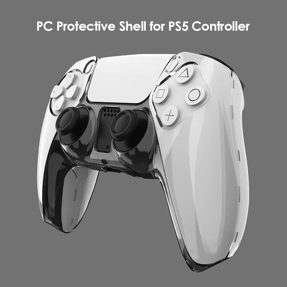 Clear PC Cover Ultra Slim Protector Case for PS5 DualSense Controller PlayStation 5 Console Shield