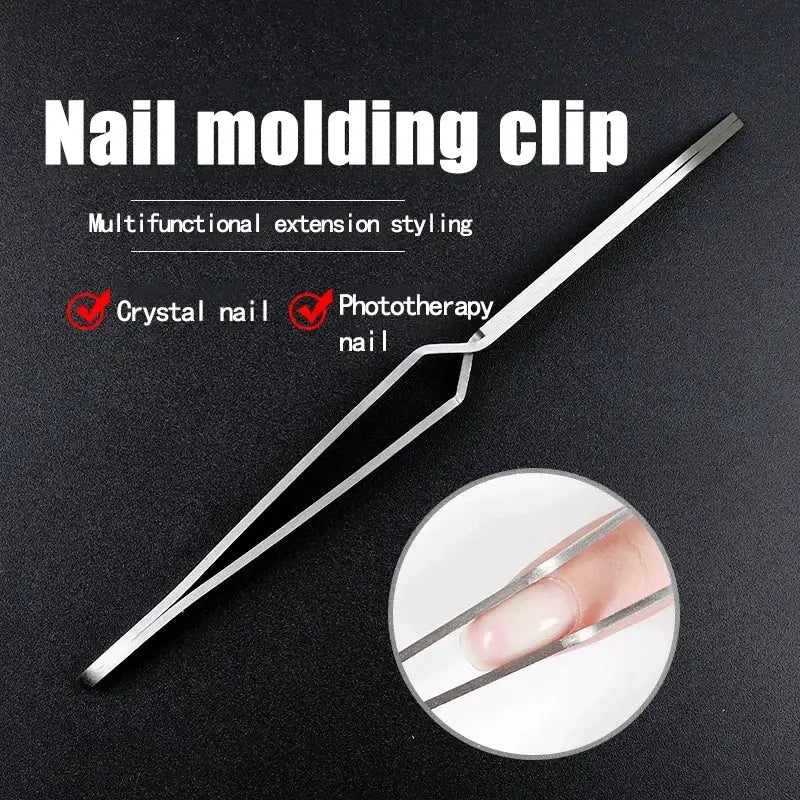 Multifunction Stainless Steel Nail Art Shaping Tweezers Cross Nail Clip Manicure Tools Fashion New Nail Art Tool