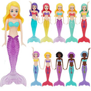 Mermaid Water Play Toys Variety Pack for Pool Beach and Bath Time Kids Gift 3 or 4 Piece Bag