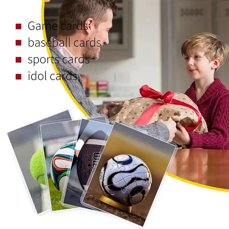 Card Sleeves Holder For Game Cards 3x4 Inches PVC Hard Plastic Top Loaders With Inner Sleeves And Protectors