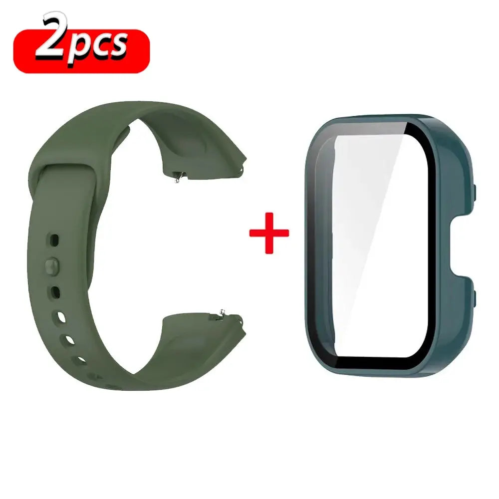 Silicone Strap+Case for Xiaomi Redmi Watch 3 Active band smartwatch Accessories Sport Bracelet For Redmi watch3 Active/Lite 2030