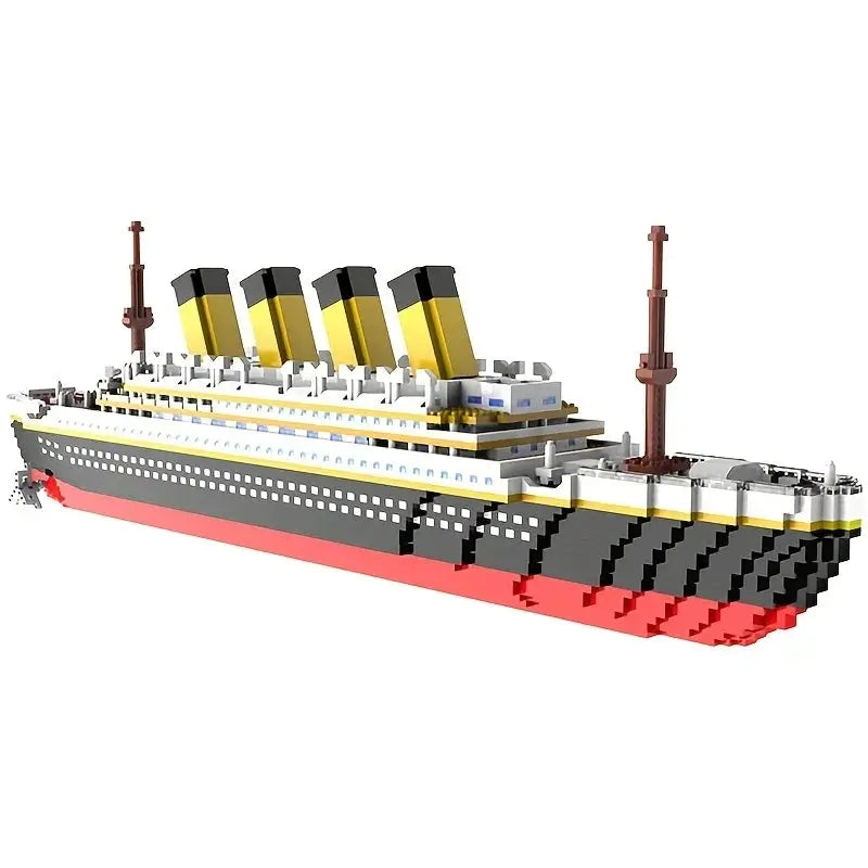 Titanic Cruise Ship Miniature Building Block Set for Couples Gifts Boutique Decor Display