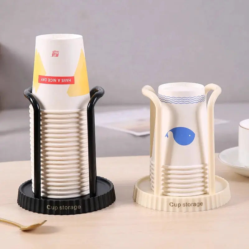 Disposable Paper Cup Holder Desktop Storage Rack For Living Room Dining Room Kitchen Cup Organizer Beverage Station