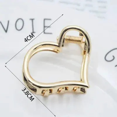 LuxeHair Geometric Metal Hair Claw Clip For Women And Girls Elegant Minimal Design For Secure Hold