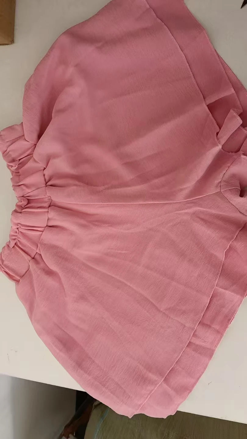 Casual Loose Two Piece Short Sets for Women Summer Spa Vacation Outfit
