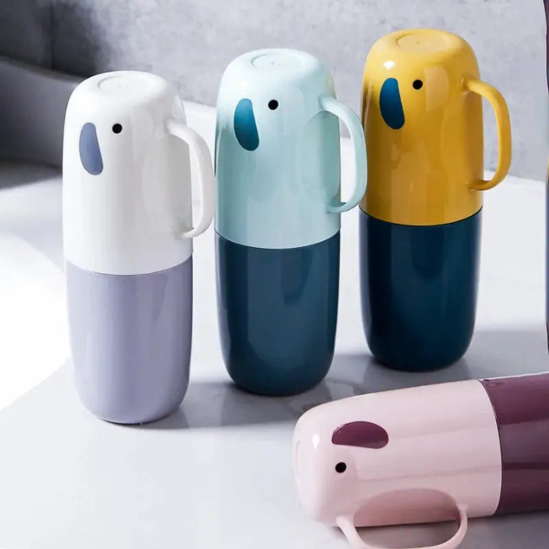 TravelEase Portable Toothbrush And Toothpaste Holder Hygienic Lightweight Travel Companion For On The Go