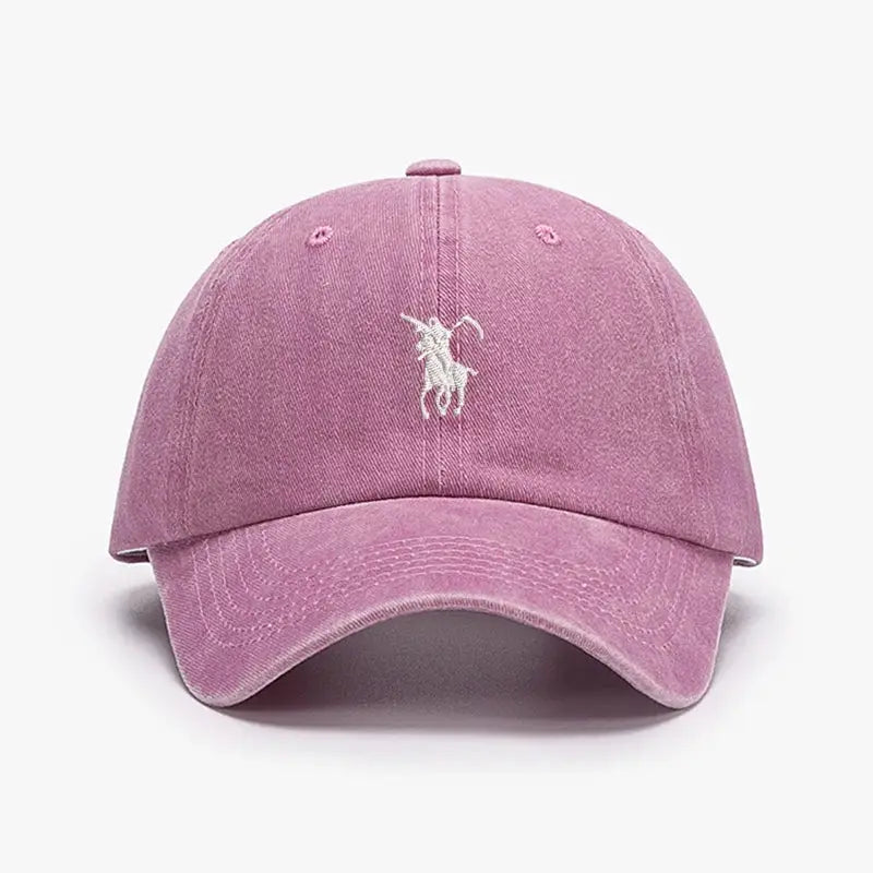 Grim Reaper Embroidered Baseball Cap For Men Women Soft Cotton Washed Adjustable Dad Hat