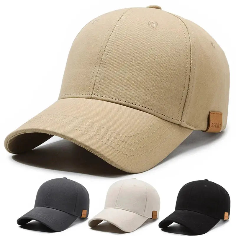 Dry Quickly Sun Cap Unisex Outdoor Casual Baseball Hat Big Size 60 To 65cm Adjustable Peaked Visor Cap