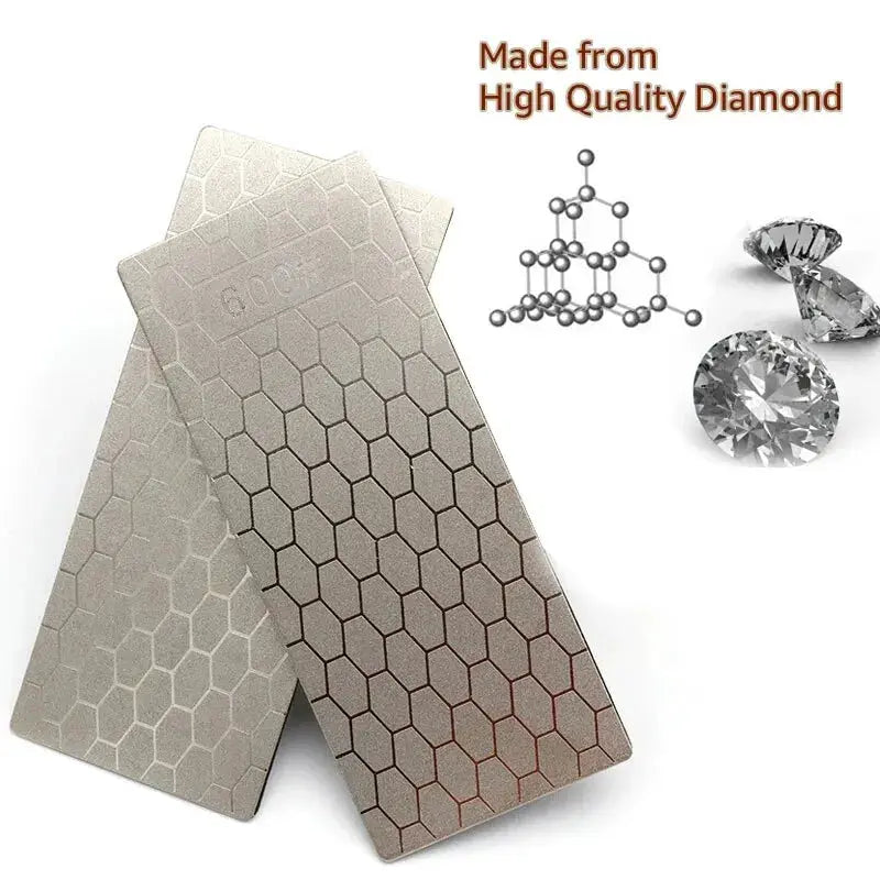 MYVIT Diamond Sharpening Stone 600 1000 800 Grit Whetstone Ultra Thin Honeycomb Surface For Knives And Tools