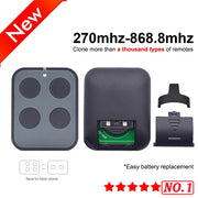 Multifrequency 280 868 MHz Garage Door Remote Universal Gate Opener Duplicator 433 MHz Fixed Rolling Code