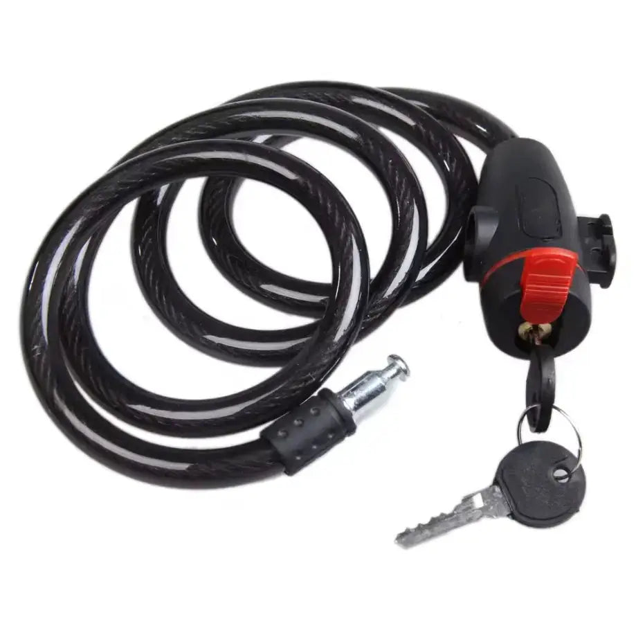 Simples Market heavy-duty motorcycle chain lock, 84cm steel chain with black lock and 2 keys