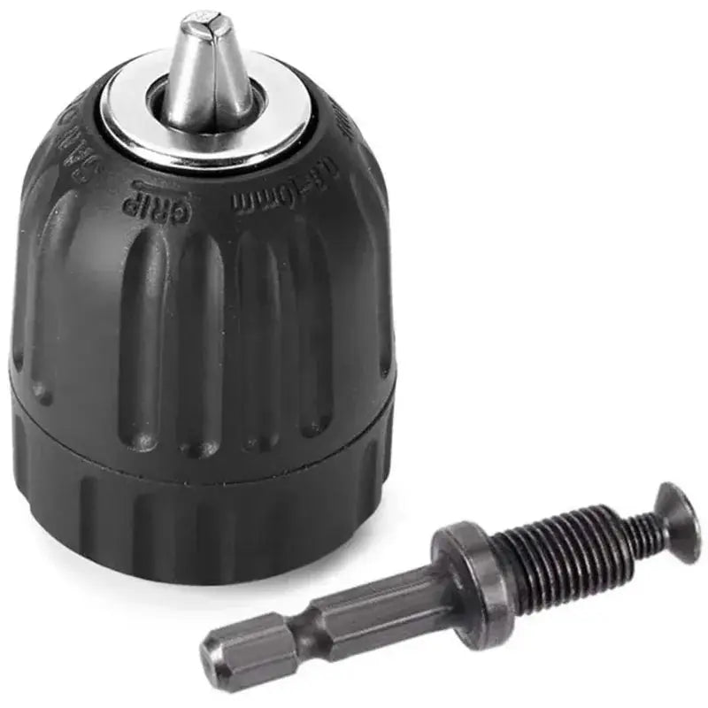 Keyless Drill Chuck Converter 3/8-24 UNF Thread Quick Change Adapter With 1/4 Inch Hex Shank