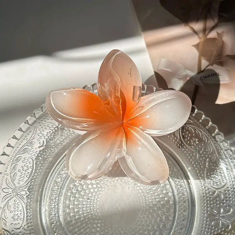 Boho Bloom Fashion Flower Hair Clips For Women Large Claw Hairpins With Secure Hold
