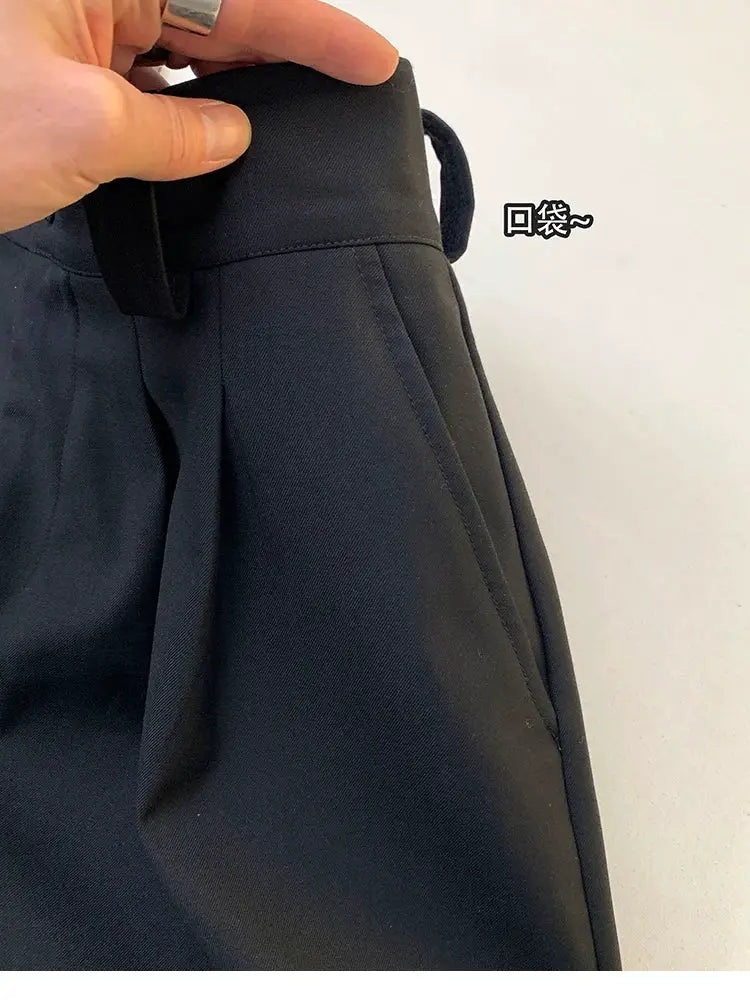 Mauroicardi black high-waist men's shorts with pocket detail
