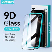 Joyroom HD Glass Screen Protector For iPhone 17 16 15 Pro Max Full Coverage Tempered Glass With Clear Touch