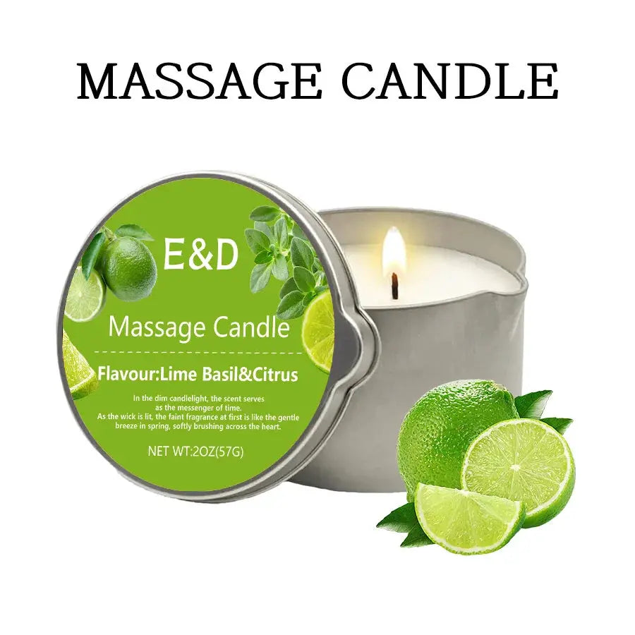 Massage Oil Candle for Stress Relief and Skin Moisturizing Aromatherapy Spa Essentials Luxury Candles