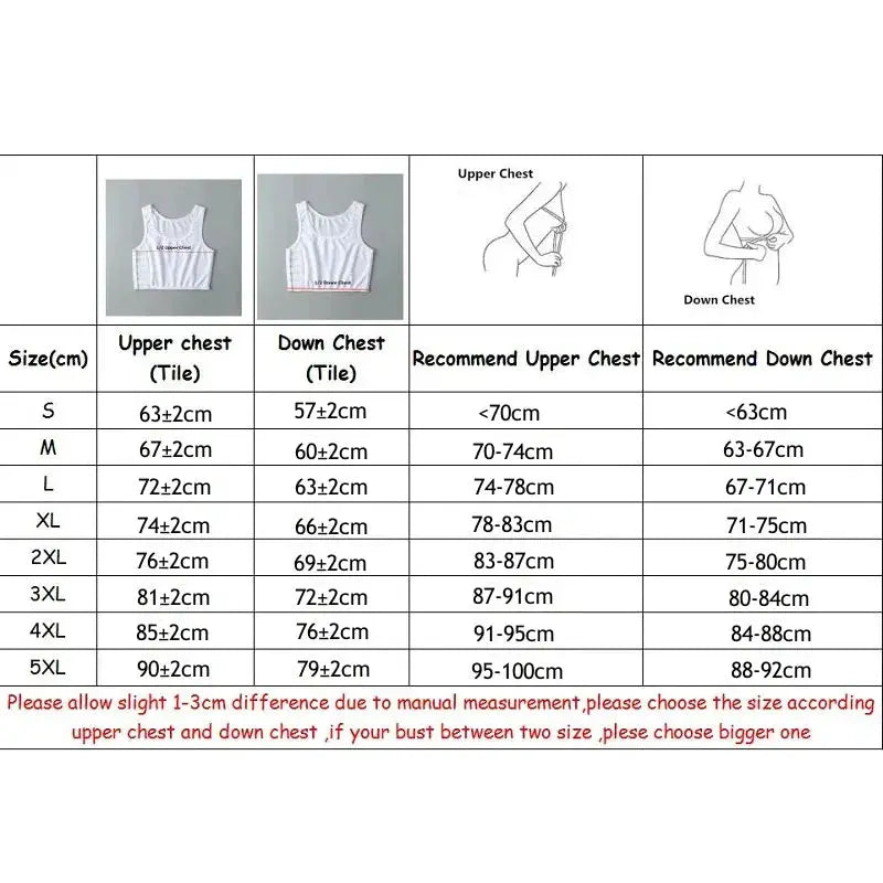 Brand Women Chest Binder Medium Control Breathable Shapewear Top With Side Buckle Bustier