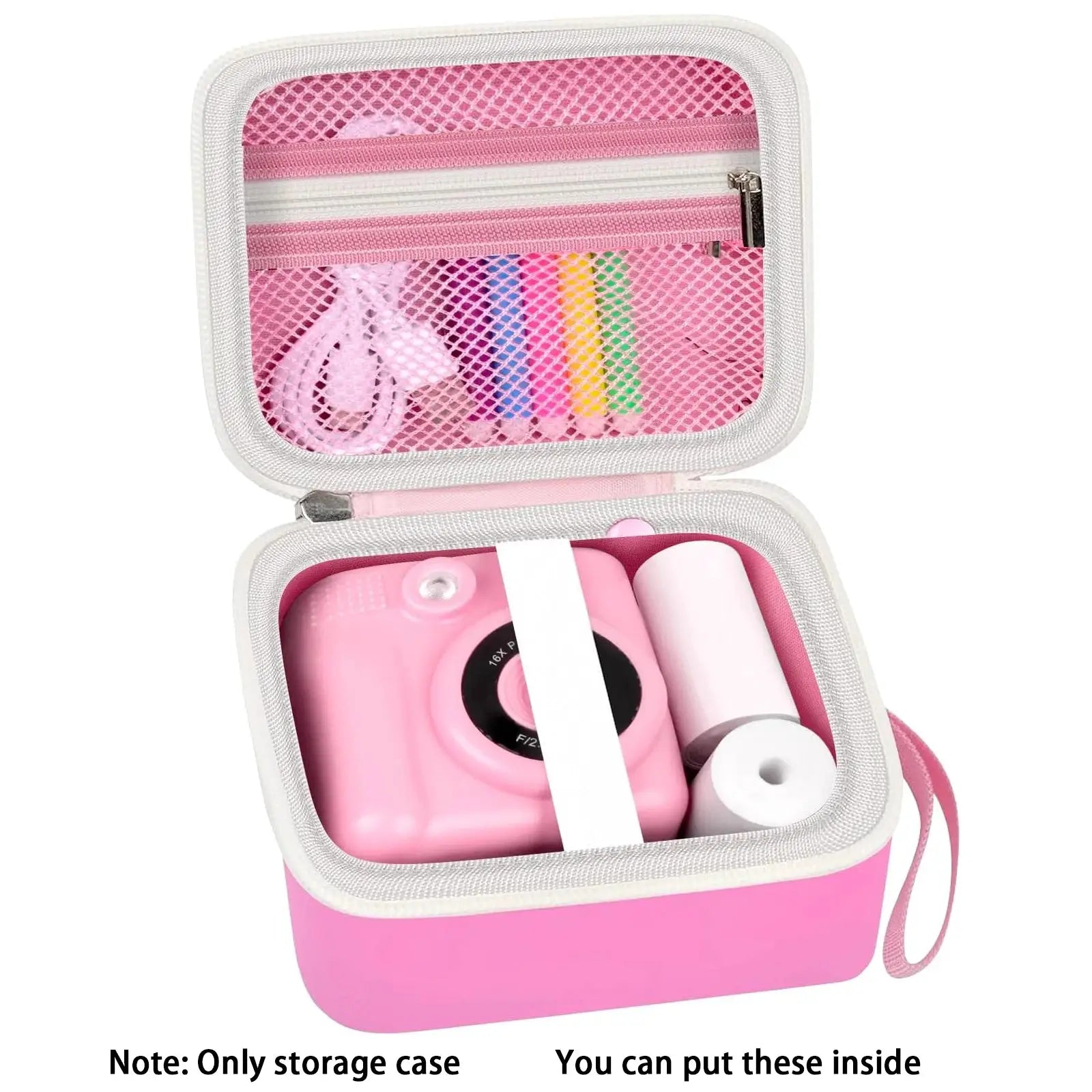 KidGuard Instant Print Camera Case Shockproof Dustproof Hard Storage Bag For Toddler Cameras Travel Friendly PU Case