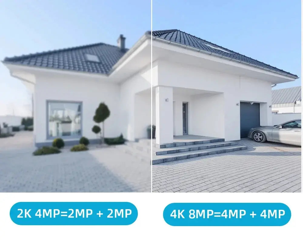 Simples Market 4K 8MP outdoor wireless dual-lens IP camera with auto tracking