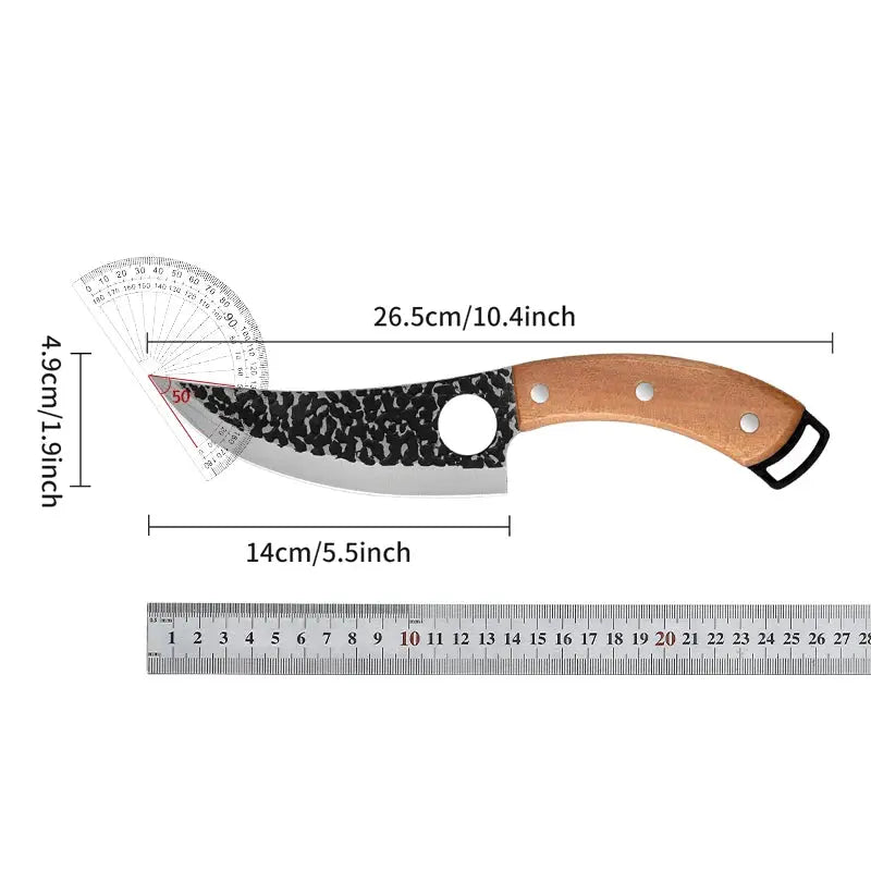 Handmade Forged Kitchen Knife Butcher Knife Boning Knife Meat Cleaver Vegetable Cutter Professional Chef Knife