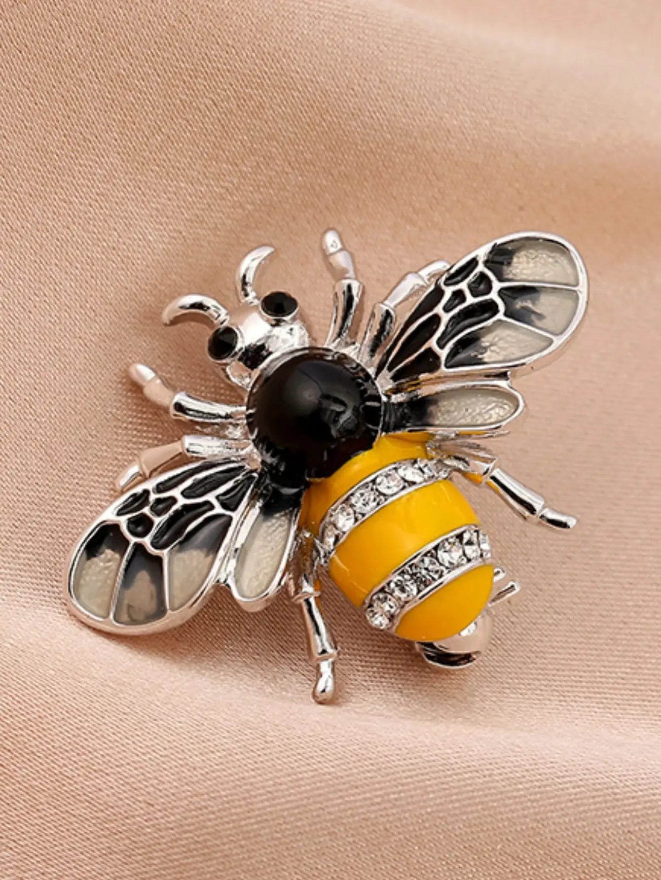 Personalized Imitation Pearl Bee Brooch Pin For Women Jewelry Ideal For Outdoor Dating Party Festival Gifts