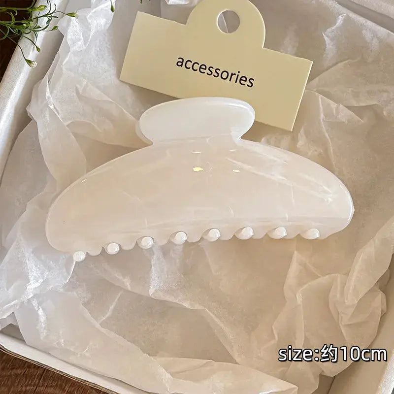 Korean Hawaiian Flower Crab Hair Clips For Girls Lightweight Durable Beach Accessories Trendy Beachwear