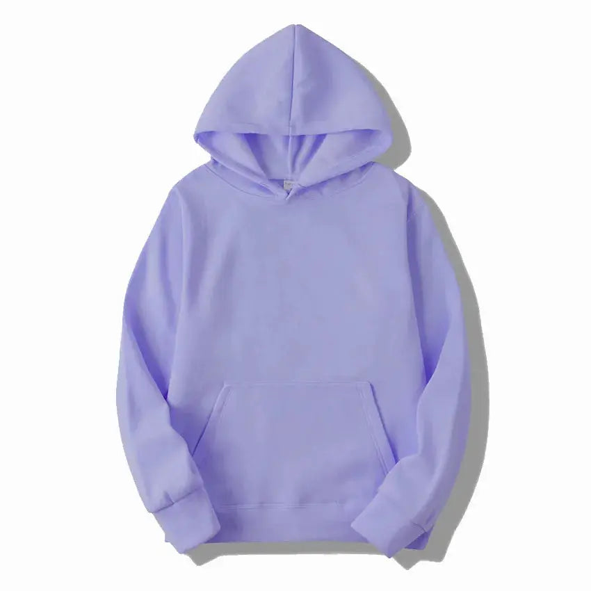NovaWear Unisex Solid Color Hoodie Sweatshirt All Season Comfort Regular Fit Polyester Knit