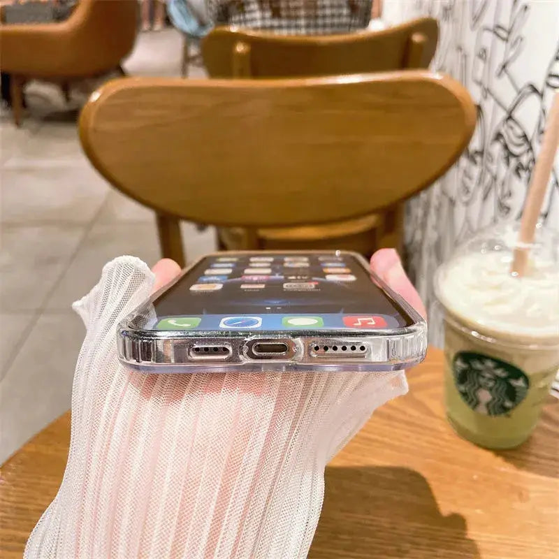 Original Clear MagSafe case for iPhone 11–16 with wireless charging animation
