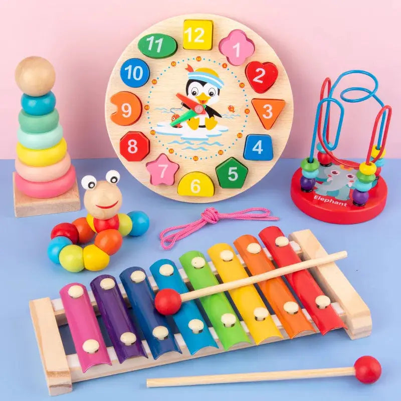 Montessori 3D Wooden Puzzles For Babies And Toddlers Early Learning Educational Wooden Toys Gift For Children