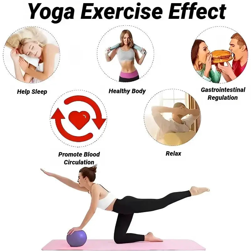 25cm Yoga Pilates Ball For Core Training And Balance Fitness Indoor Use Gymnastics And Therapy