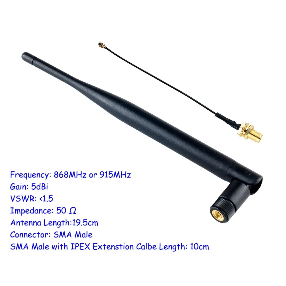 LoRa Antenna 5dBi 868 MHz 915 MHz Omnidirectional SMA Male To UFL Connector Cable For Meshtastic IoT