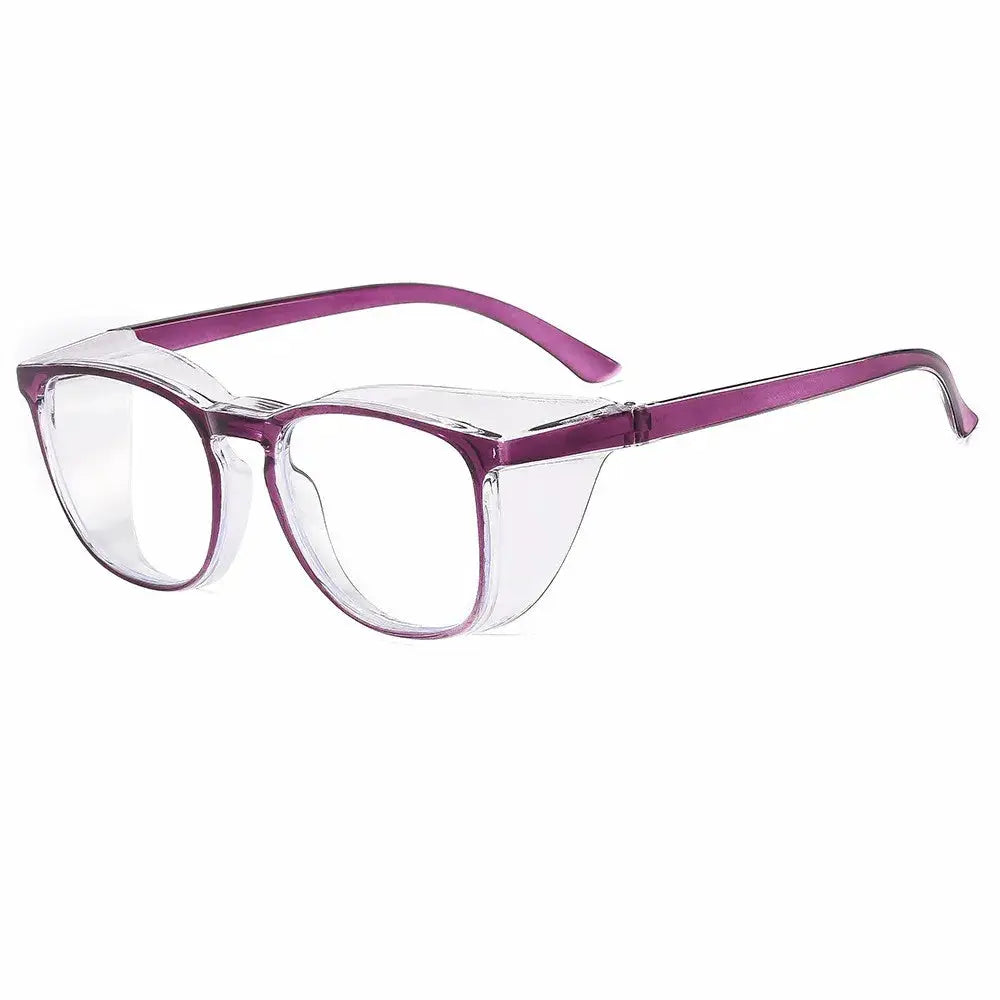 ClearView Safety Glasses With Anti Fog Blue Light Blocking Scratch Resistant Square Frame For Men And Women Nurses