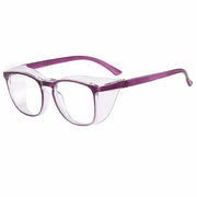 ClearView Safety Glasses With Anti Fog Blue Light Blocking Scratch Resistant Square Frame For Men And Women Nurses