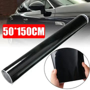 Gloss black car body vinyl wrap roll 150x50 cm, self-adhesive by Simples Market