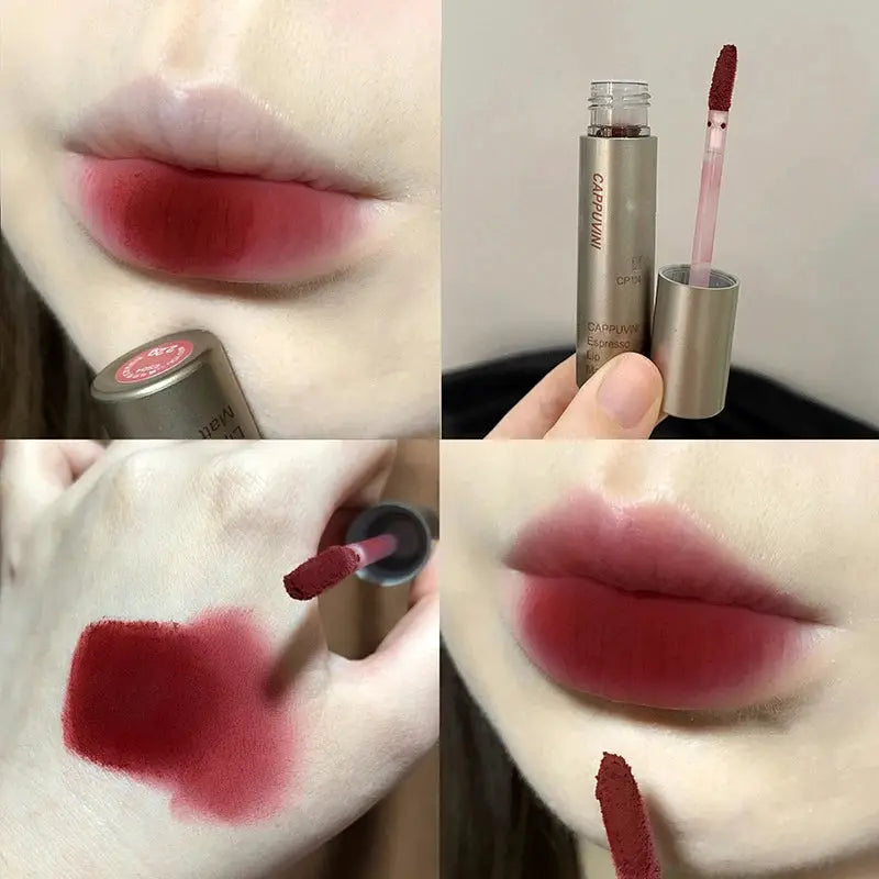 Single Velvet Matte Mist Lip Gloss Waterproof Liquid Lipstick Smudge Proof Not Fade Cup Lip Glaze