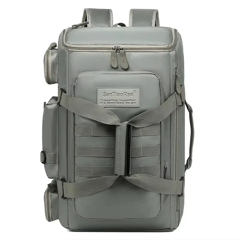 ApexGear Large Capacity Fitness And Travel Backpack With Wet Dry Separation Three Layer Design For Outdoor Sports