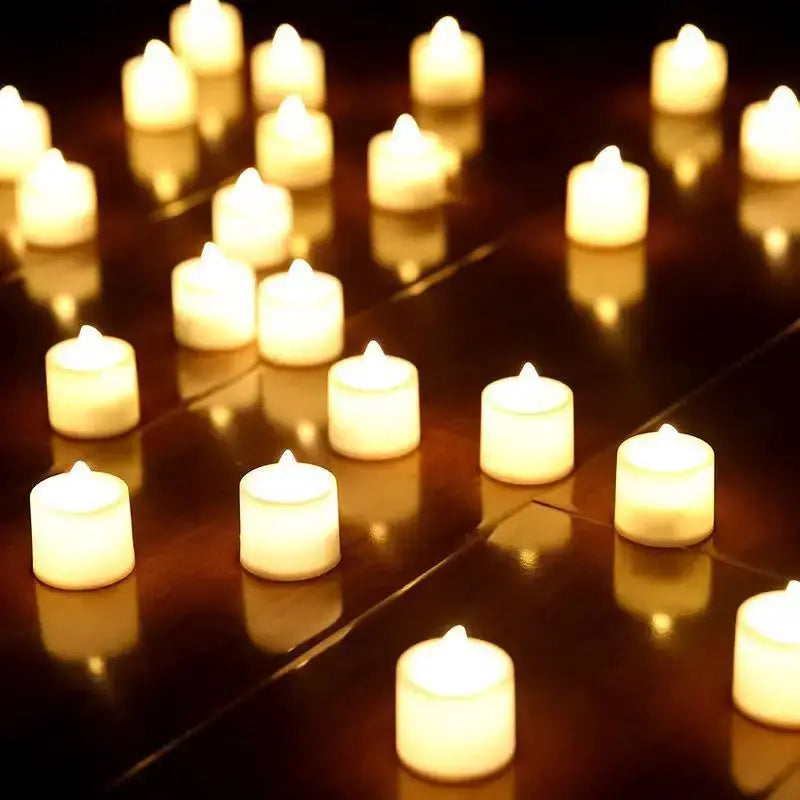 LED Flameless Tea Candles Battery Powered Safe Candles For Wedding Decor Birthday Parties Home Table Candles