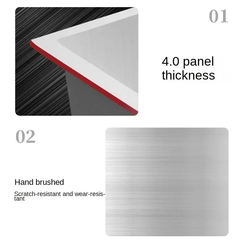 Nano hidden kitchen sink cover in brushed 304 stainless steel, 55×45×23 cm, single groove