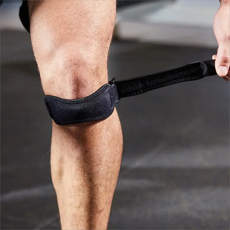 Adjustable EVA Soft Pad Knee Strap Patella Tendon Protector For Running Cycling Gym Sports Unisex Compression Wrap