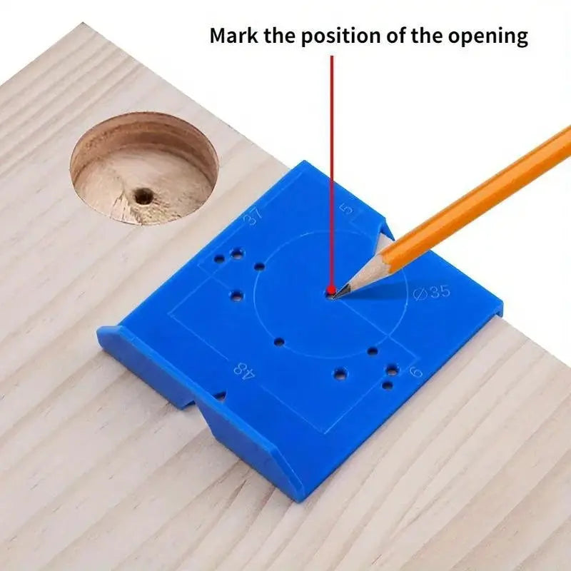 35mm And 40mm Hinge Drilling Locator For Cabinet Doors Punching Positioning Ruler Template Carpentry Installation Tool