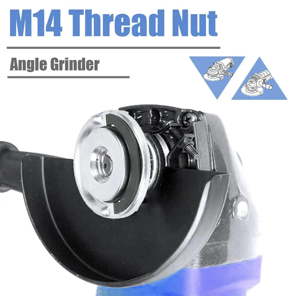 M14 Angle Grinder Quick Release Self Locking Flange Nut for Replacement and Fixing Cutting Discs