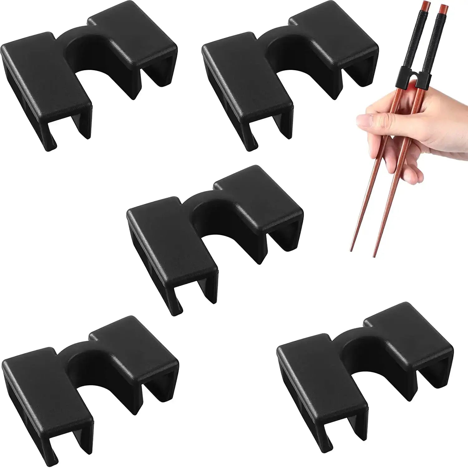 5 Pack Reusable Chopstick Helpers Training Hinges for Adults and Kids Beginner Practice Connector