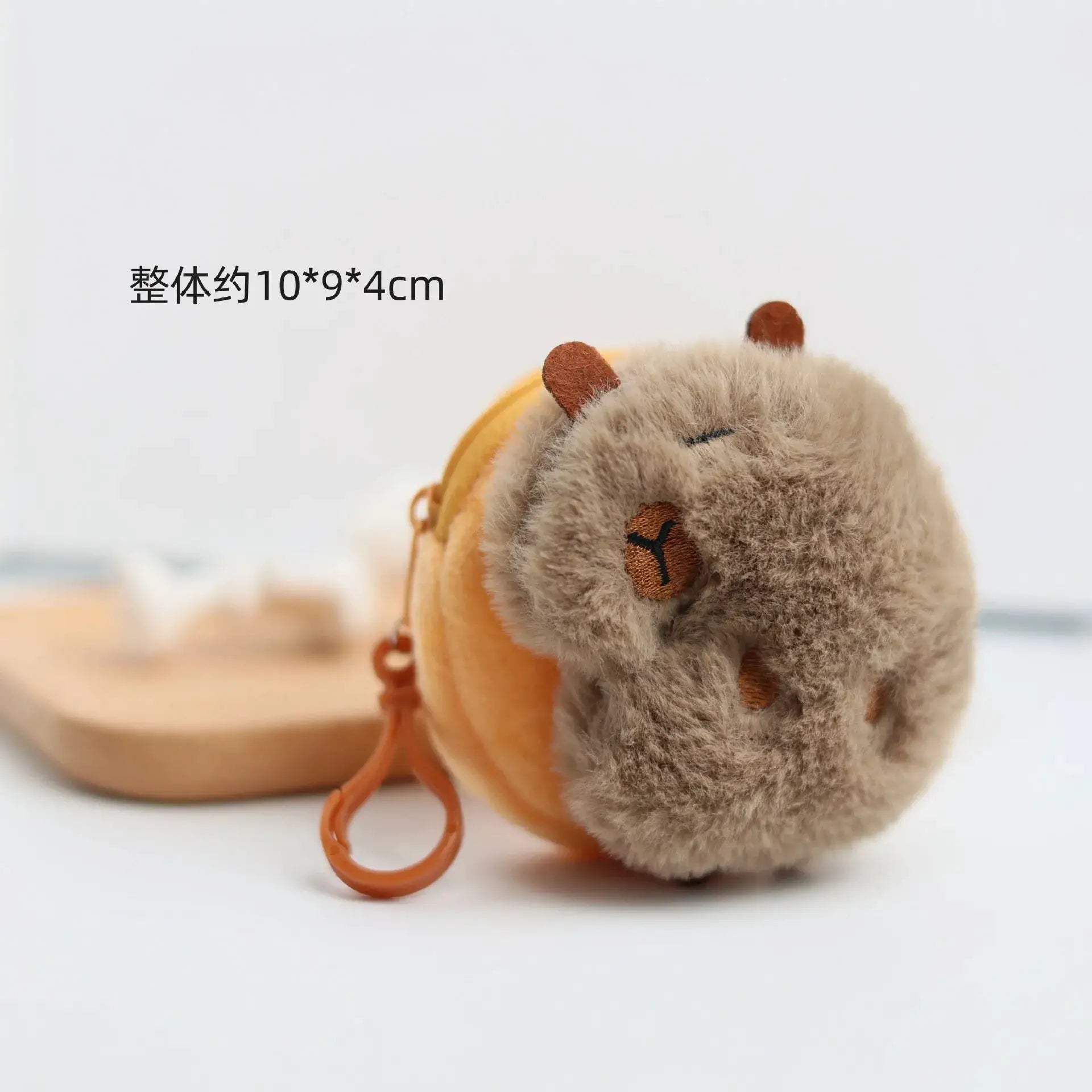 Capybara Change Bag Earphone Bag Plush Pendant Cute Cartoon Storage Case For Coins And Keys